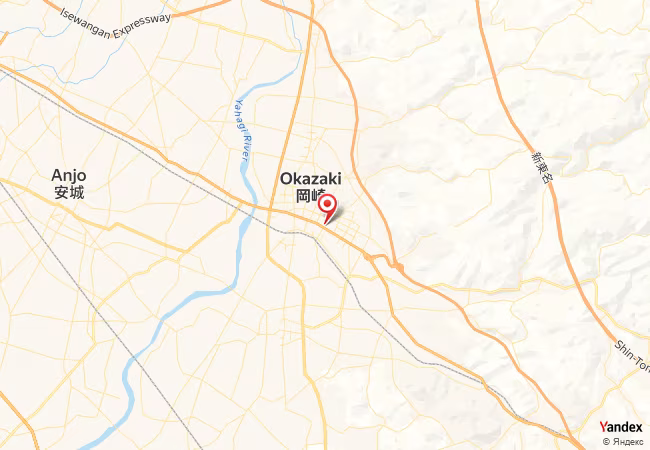 Qibla Map for Okazaki