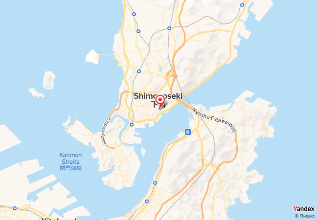 Qibla Map for Shinozaki