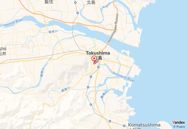 Qibla Map for Tokushima