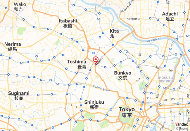 Qibla Map for Toshima