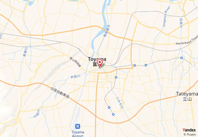 Qibla Map for Toyama