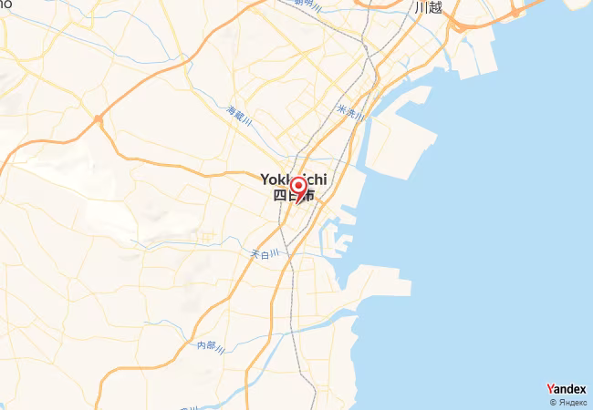 Qibla Map for Yokkaichi