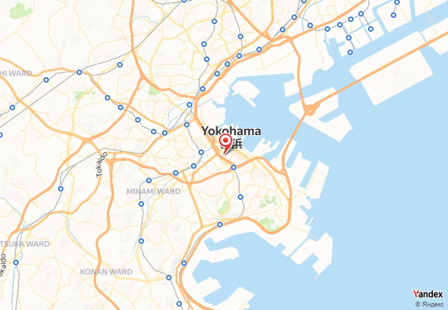 Qibla Map for Yokohama
