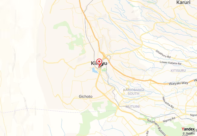 Qibla Map for Kikuyu