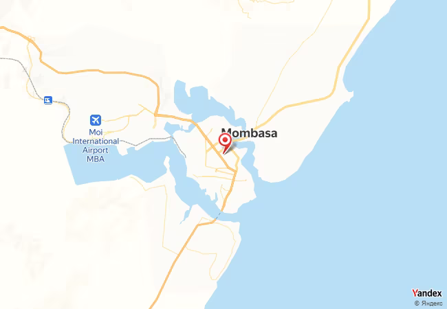 Qibla Map for Mombasa