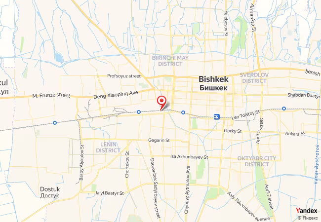 Qibla Map for Bishkek