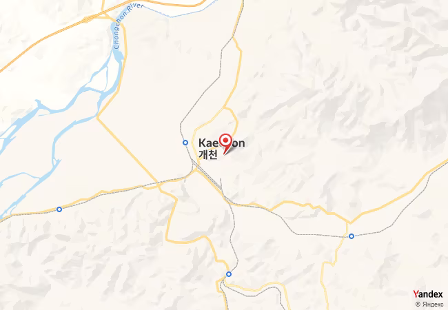 Qibla Map for Kaech'on