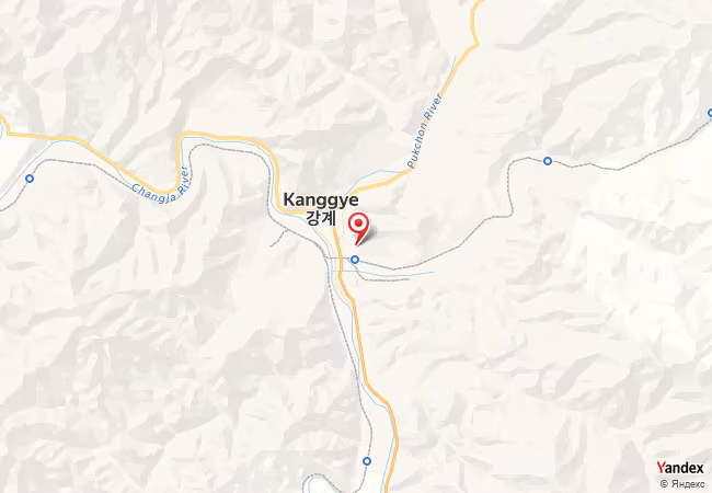 Qibla Map for Kanggye