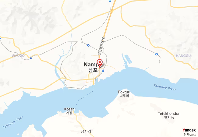 Qibla Map for Nampo