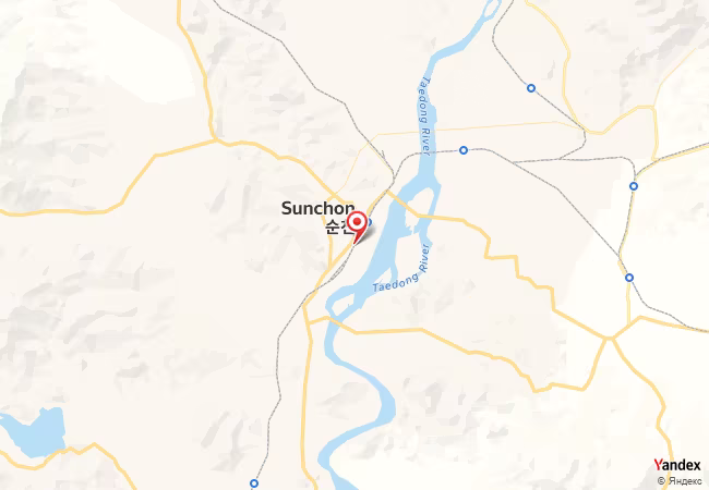 Qibla Map for Sunch'on