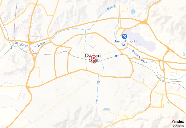 Qibla Map for Daegu
