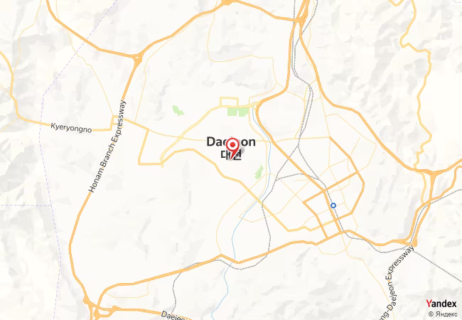 Qibla Map for Daejeon