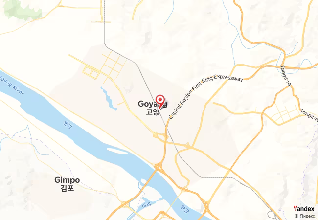 Qibla Map for Goyang