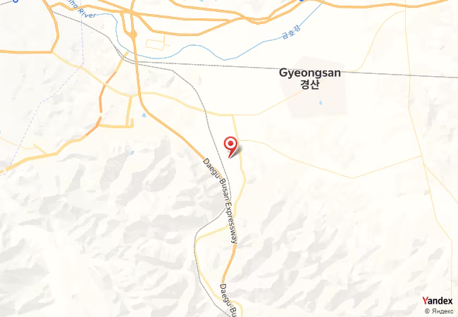 Qibla Map for Gyeongsan