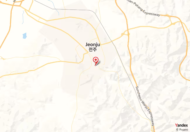 Qibla Map for Jeonju