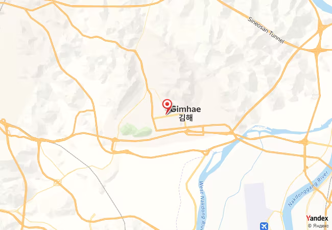 Qibla Map for Kimhae