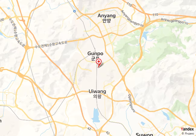 Qibla Map for Kunp'o