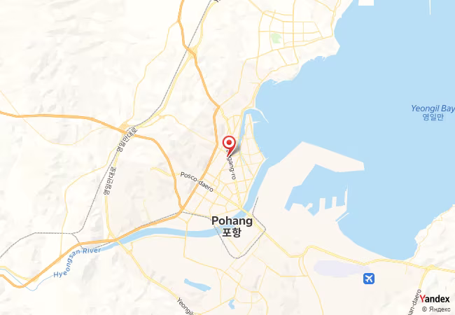 Qibla Map for Pohang