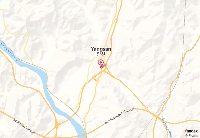 Qibla Map for Yangsan