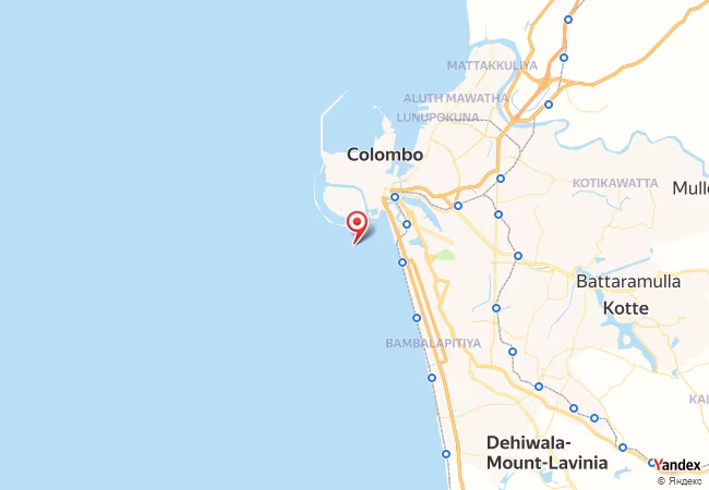 Qibla Map for Colombo