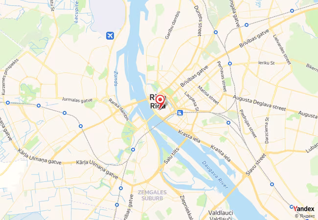 Qibla Map for Riga