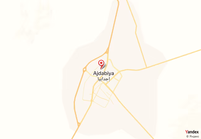 Qibla Map for Ajdabiya