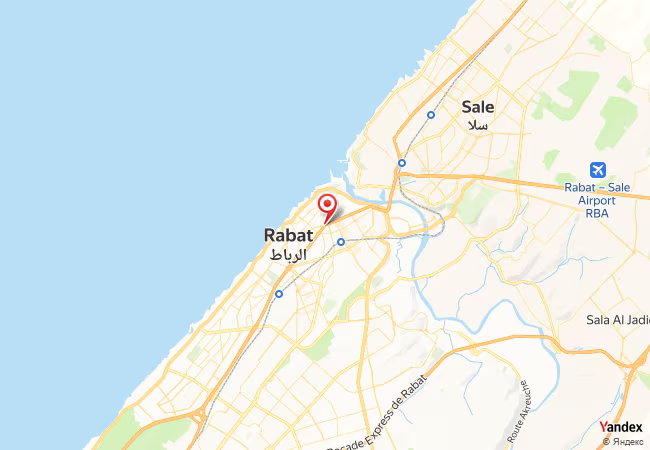 Qibla Map for Rabat