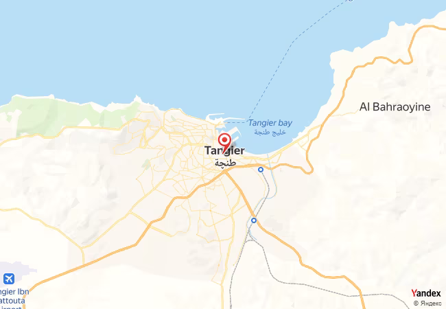 Qibla Map for Tangier