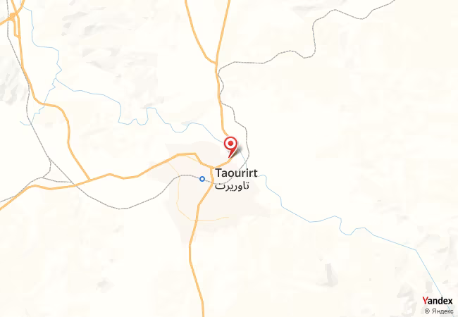 Qibla Map for Taourirt
