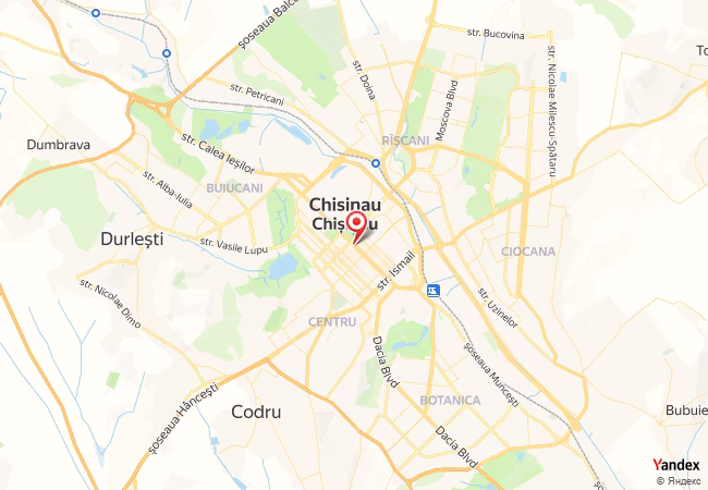 Qibla Map for Chisinau