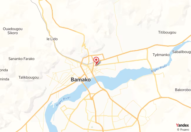 Qibla Map for Bamako