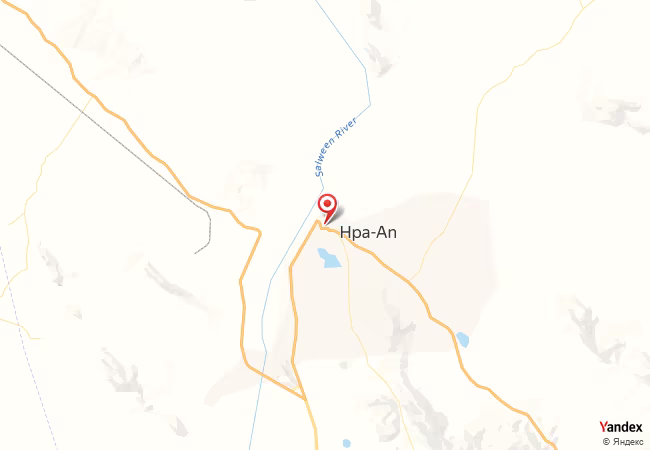 Qibla Map for Hpa-An