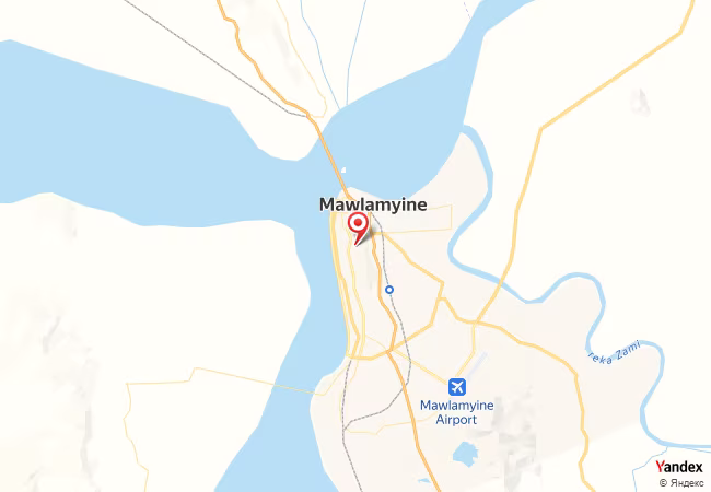 Qibla Map for Mawlamyine