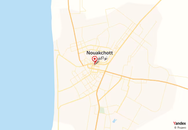 Qibla Map for Nouakchott