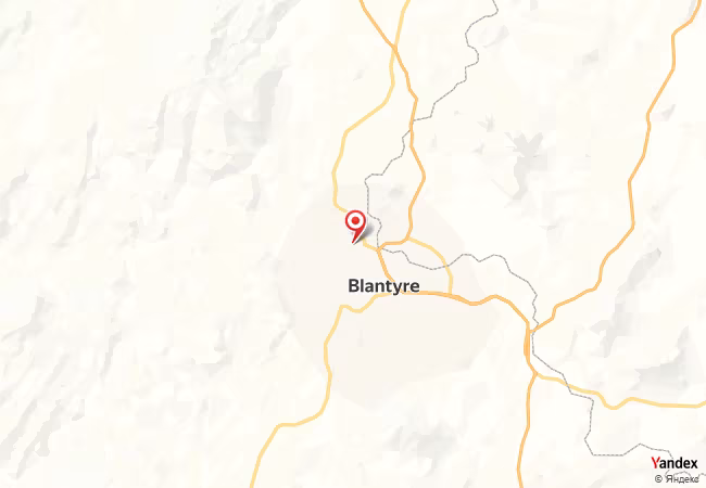 Qibla Map for Blantyre