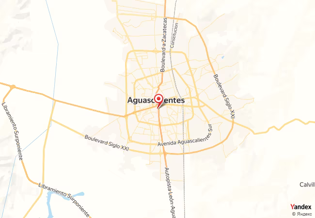Qibla Map for Aguascalientes