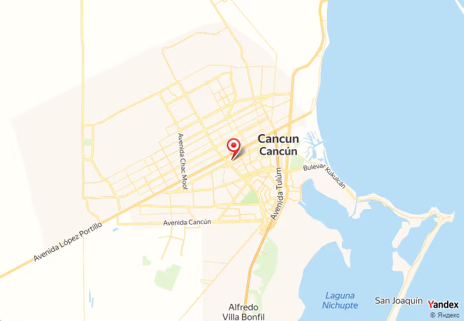 Qibla Map for Cancun