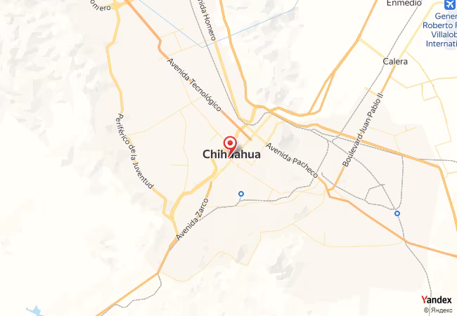 Qibla Map for Chihuahua