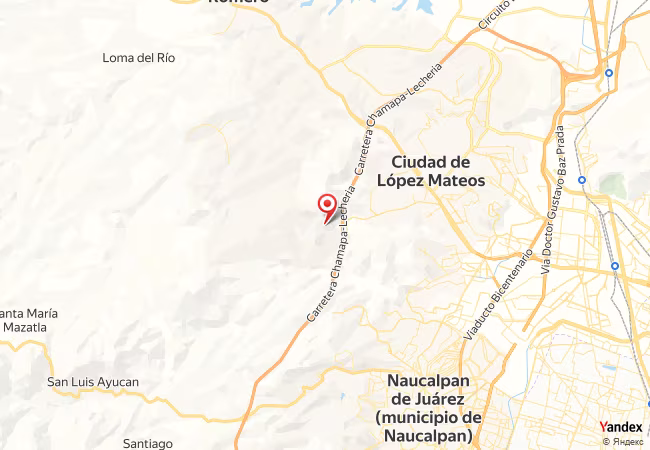 Qibla Map for Ciudad Lopez Mateos