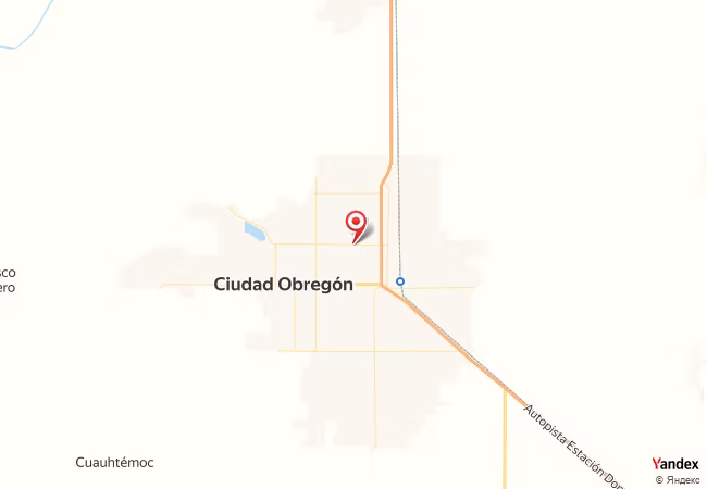 Qibla Map for Ciudad Obregon