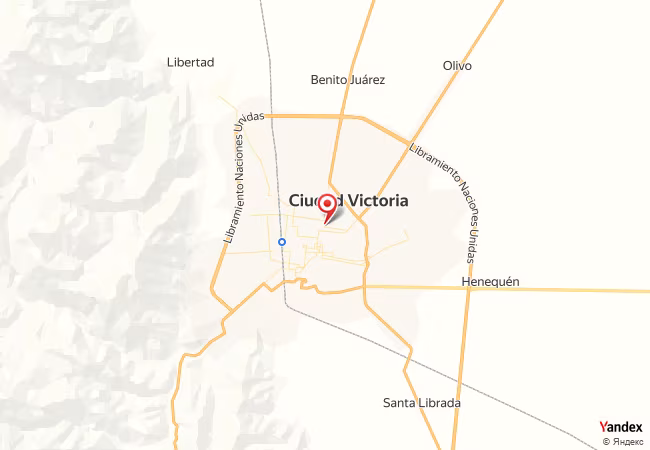 Qibla Map for Ciudad Victoria