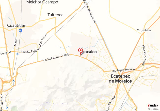 Qibla Map for Coacalco