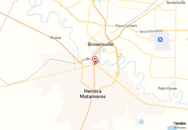 Qibla Map for Heroica Matamoros