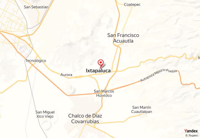 Qibla Map for Ixtapaluca