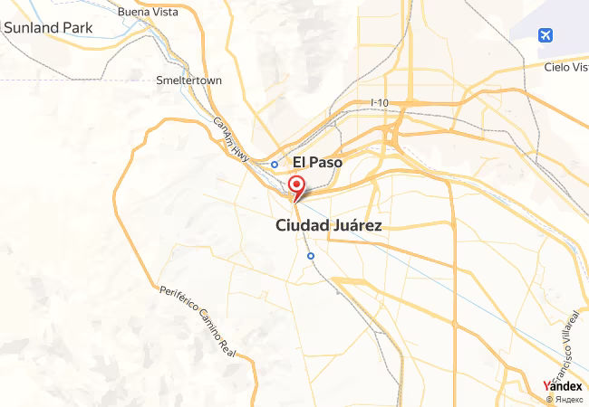 Qibla Map for Juarez