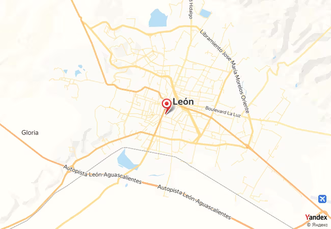 Qibla Map for Leon de los Aldama