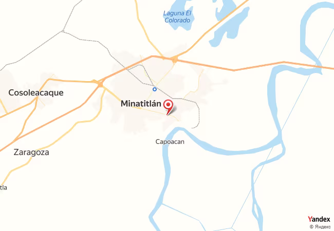 Qibla Map for Minatitlan