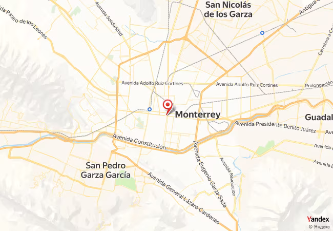 Qibla Map for Monterrey