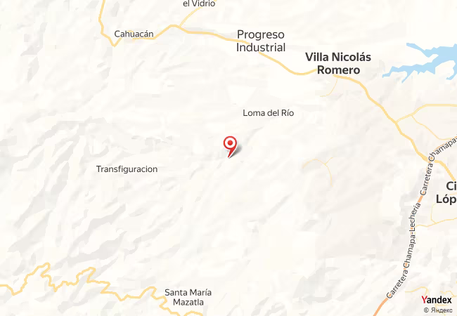 Qibla Map for Nicolas Romero