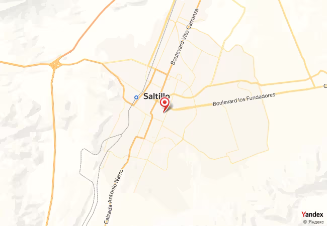 Qibla Map for Saltillo